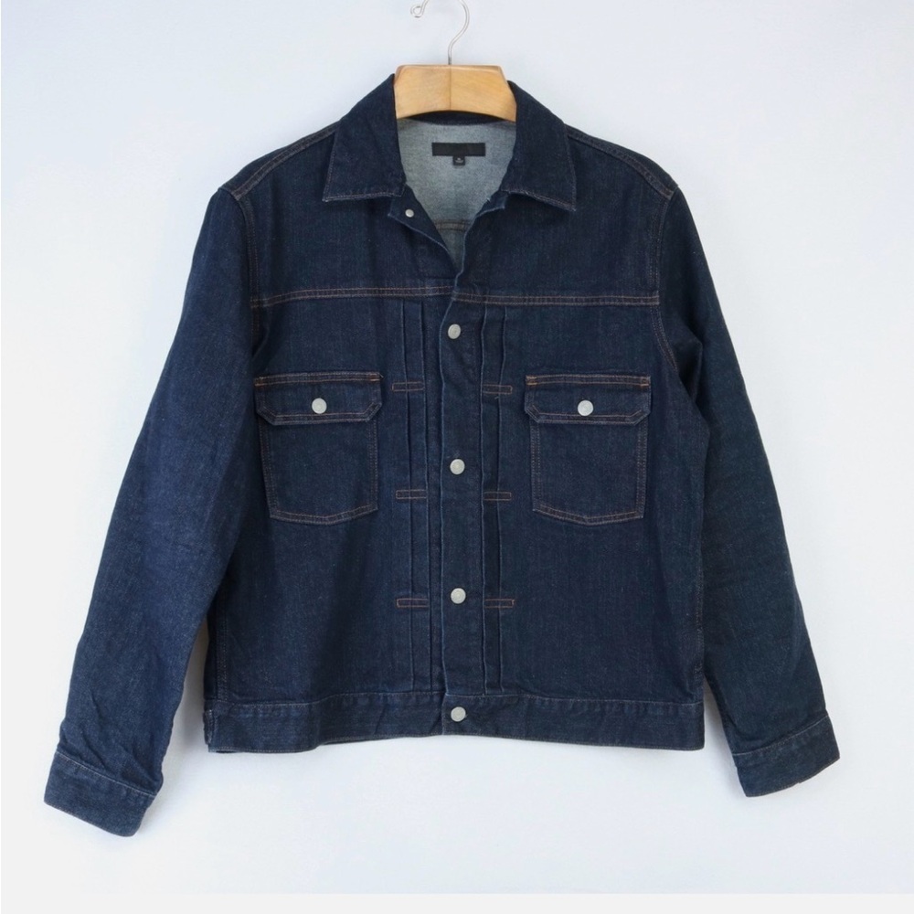 Uniqlo Dark Blue Denim Trucker Jacket